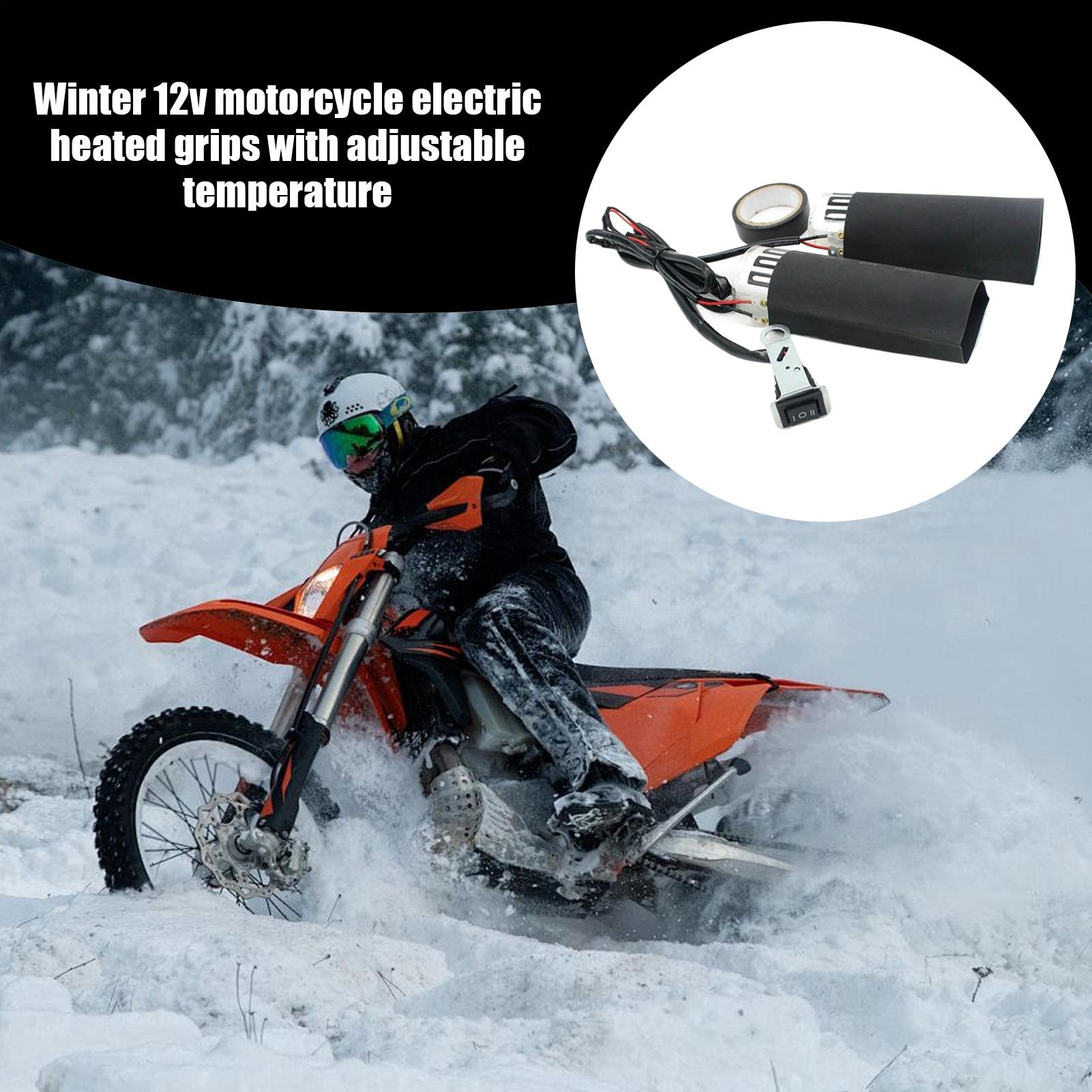 

Motorcycle Heated Grips 1 Pair Adjustable 12V Warmer Temperature Heating Handle For Outdoor Winter Travel Home Driving China Mainland