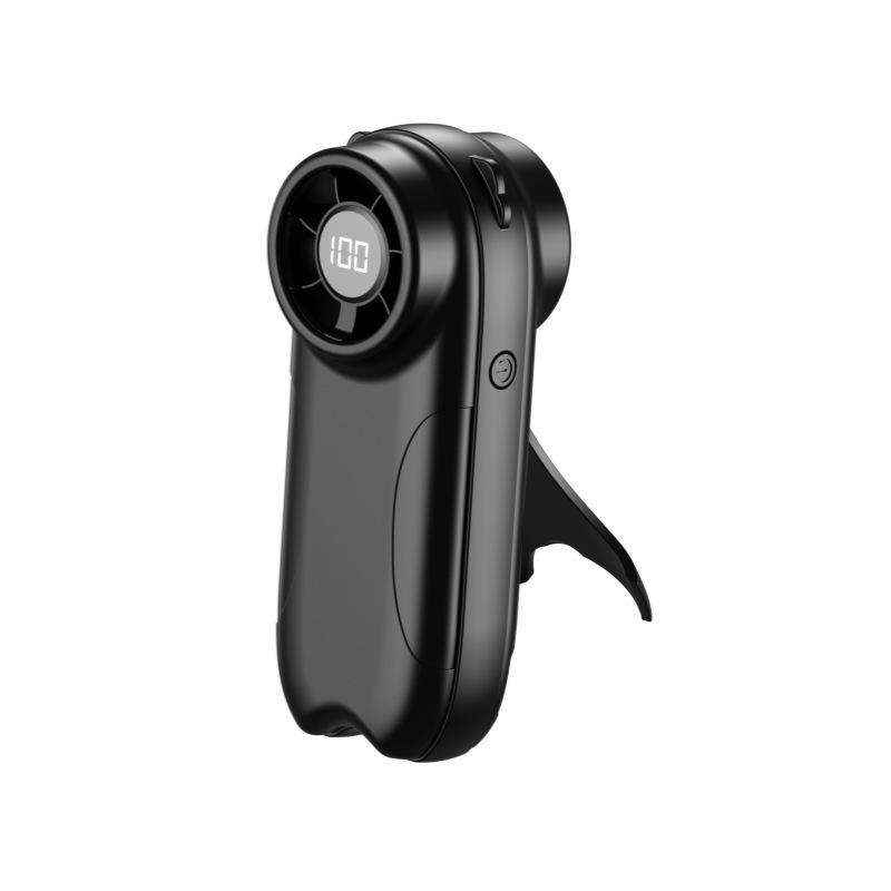 Bladeless High-Speed Handheld Mini Fan with Digital Display 115*42*47mm