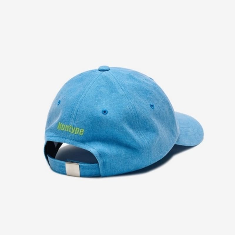 NONTYPE SYMBOL WASHED BALL CAP (BLUE)