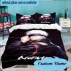 Custom Name 3PCS Light Darkness Jujutsu Bedding Set Including 1pc Duvet Cover And 2pcs Pillowcases for Bedroom, Dormitory Gift Home Decor