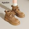 Tjockbottnade Martin boots Nya vinter Maillard rabarber boots Utomhus sammetskorta boots