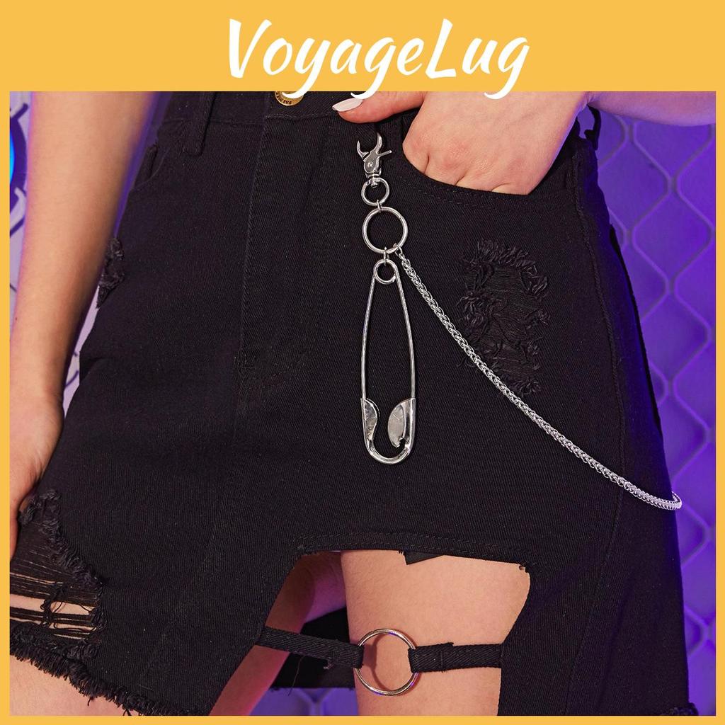 Pin Steel Stainless Pants Chain With Metal Material And Adjustable Street Length