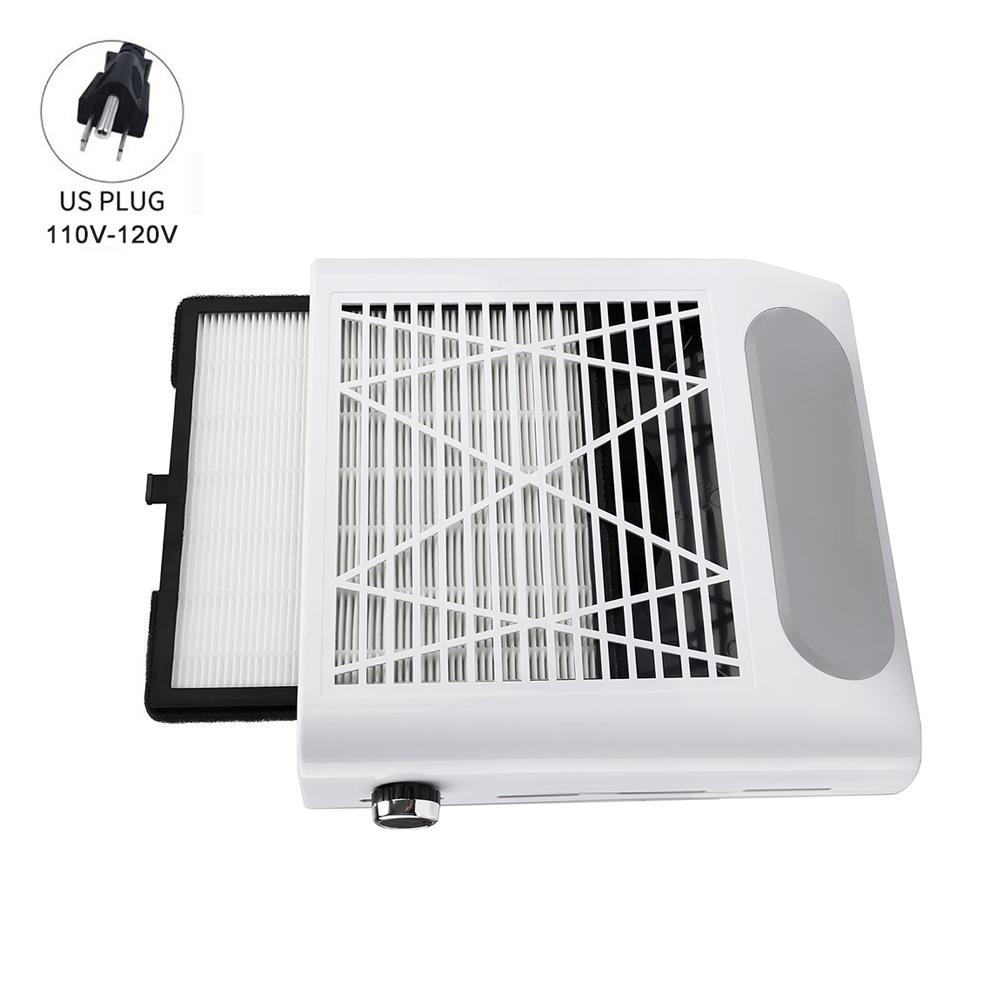 

80 Вт Пылесос для ногтей Пылесборник для ногтей Многоразовый фильтр Акриловый маникюр Салон красоты Настольный очиститель Подходит для салонов красоты