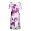 Women's Casual Dresses Printed Dresses Summer Dresses Printed Pleated Round Neck Midi Dresses Basic Classic Outdoor Daily Short Sleeve Loose Dresses
