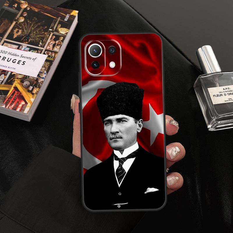 Turkey Mustafa Kemal Ataturk Case For Xiaomi 15 14 13 Ultra 11T 12T 13T 14T Pro POCO X7 Pro X3 X5 X6 F5 F6 M6 Pro Cover