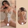 Sexy Lingerie Tight Camisole Lace Hollow Open Cut Jumpsuit Latex Sexy Women Fetish Call Of The Night Sexy Costume Woman Sex Shop