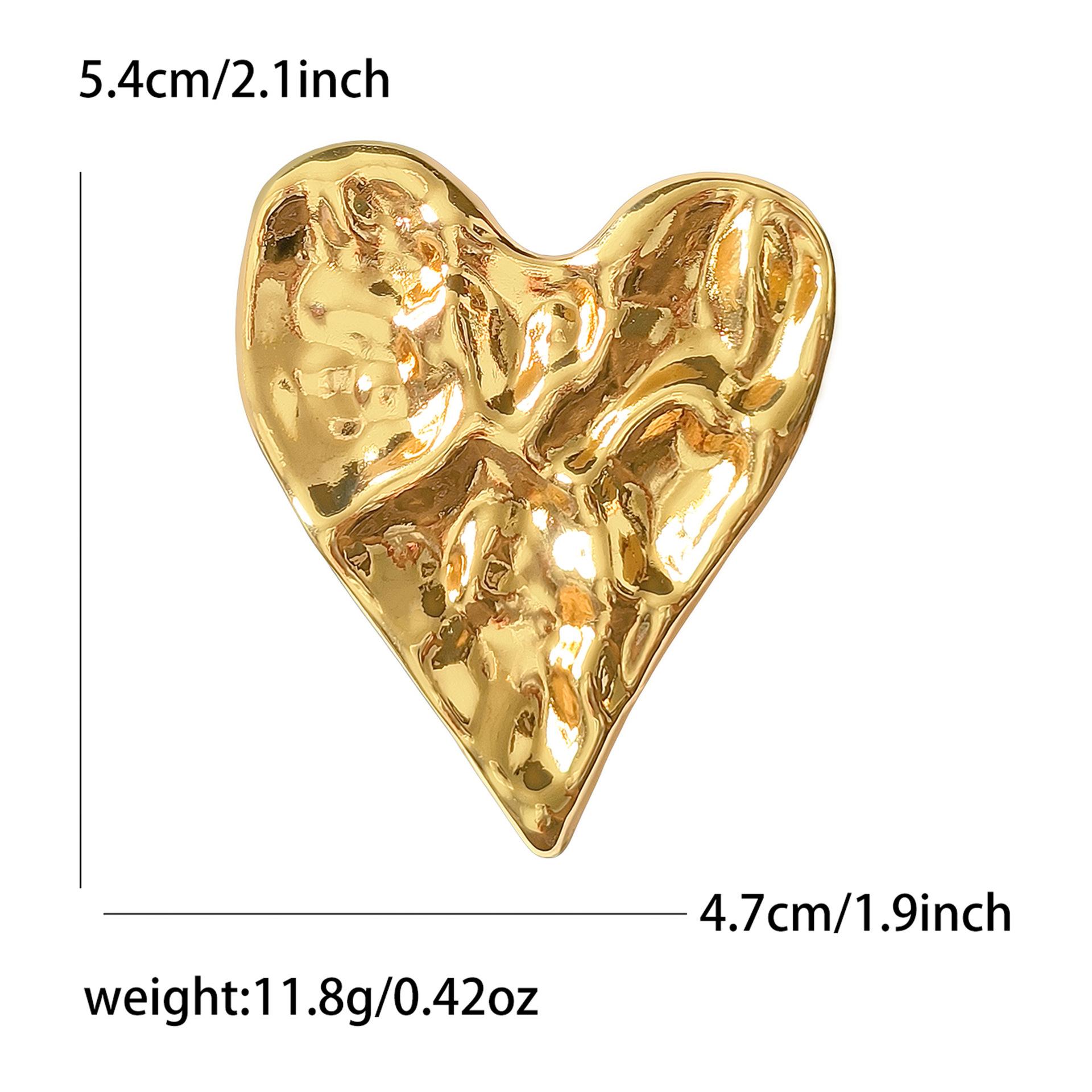 

Heart Badges for Women Love Party Office Brooch Pins Gifts золотий