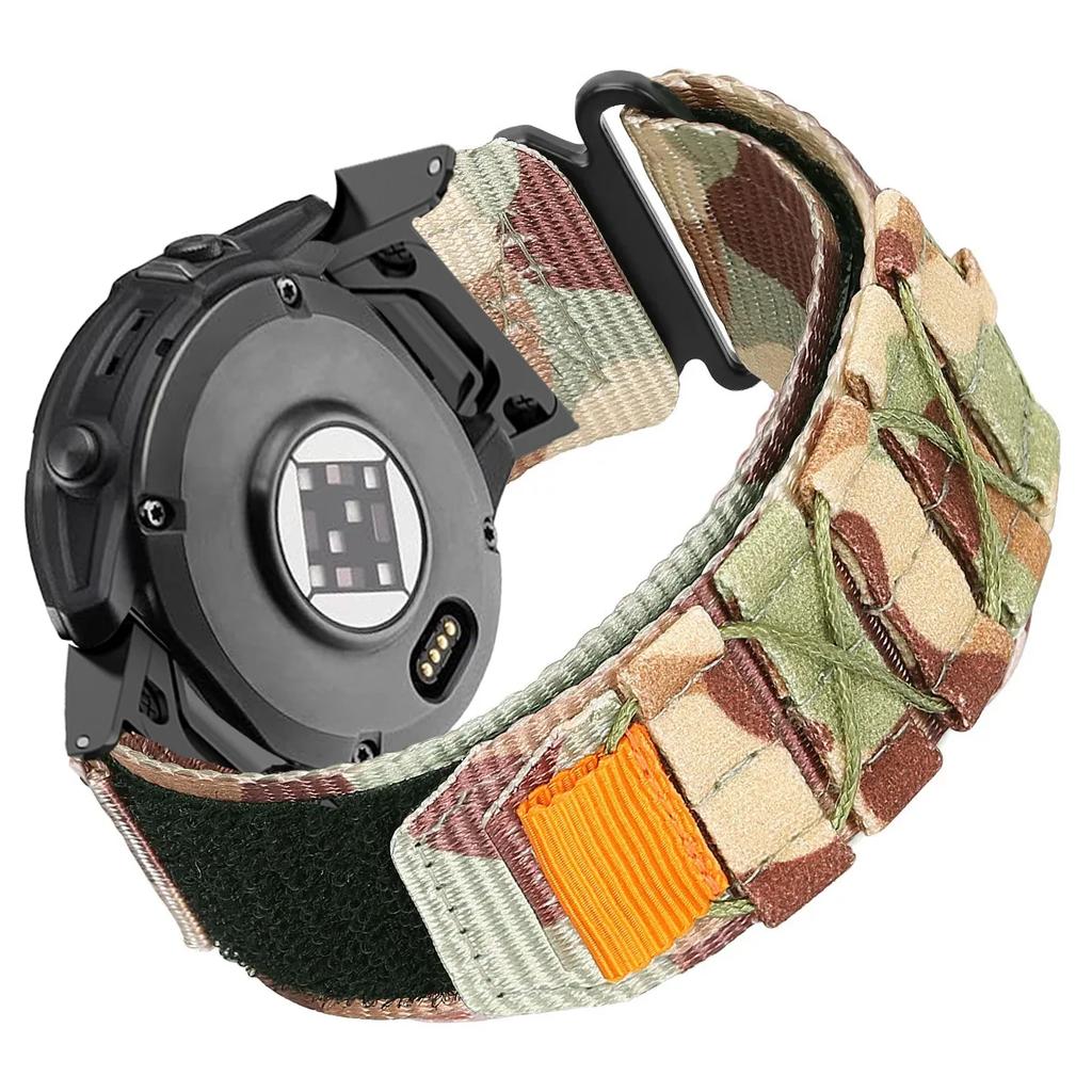 22mm 26mm Nylon Loop Strap for Garmin Fenix  7 6 Pro 7X 6X Pro 5X 5X Plus Epix Pro/Tactix SmartBand Bracelet Watch Accessories