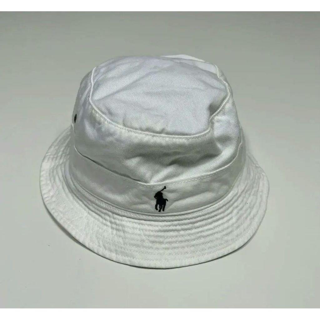 Used 90s Ralph Lauren Hat Bucket Hat Made In Taiwan White