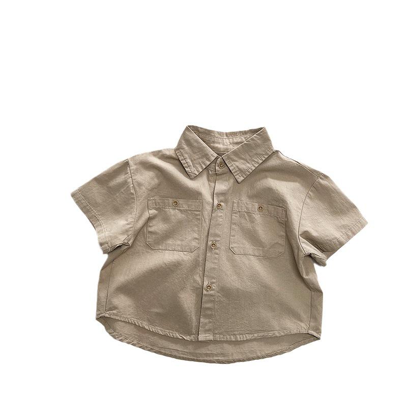 Kids' Spring & Autumn Japanese-Korean Short-Sleeve Shirt - Boys & Girls