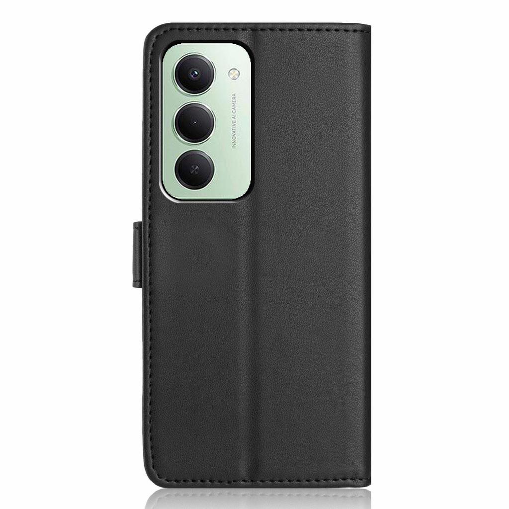 Dla Xiaomi Redmi 15 5G (Światowy) (169mm) Etui portfelowe z paskiem/Wiele przegródek na karty Jednokolorowe Skórzane Etui z podstawką na telefon