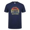 Made In January 1985 T Shirt Short Sleeve Born In March September October Every Month of 1985 Tops 40th Birthday Gift Tee OT037
