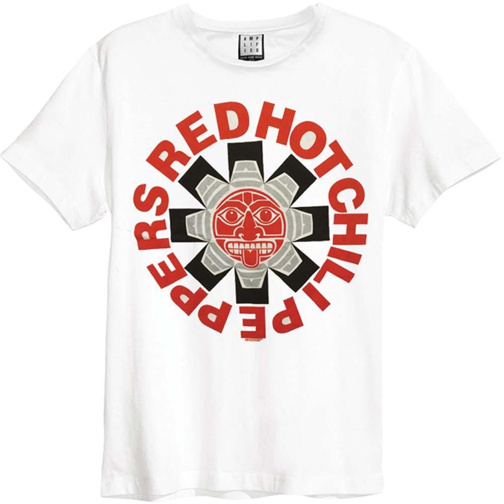 Men s Red Hot Chili Peppers Aztec Slim Fit T-shirt X-Large White L