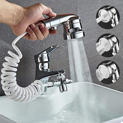 New Faucet Extender External Shower Head Bathroom Faucet Adapter Attachment Washbasin Faucet External Shower Head Set