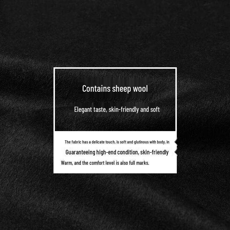 MONTAGUT Men's Merino Wool Blend Half-High Neck Sweater