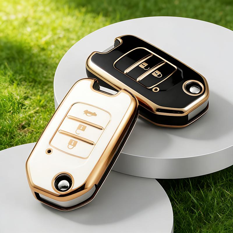 2 3 Buttons TPU Car Remote Key Case Cover Shell For Honda Civic HRV CRV XRV CR-V Crider Odyssey Pilot Fit Accord Protector