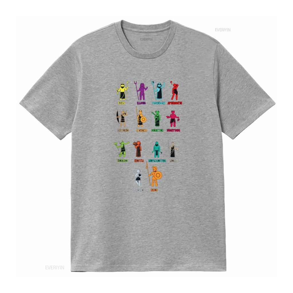 Mitologia Greca Dei della Grecia Maglietta vintage Lavata Traspirante moda Top Per l'Uso Quotidiano Versatile Unisex Morbido grafico