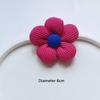 Cute Creative Knitted Cotton Filled Flower Brooch Badge Pins For Bag Backpacks Coat Brooch Decoration Accessories Couple Gift