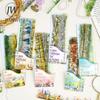 JIANWU Four Season Plant Series Vintage Tree Flower House Landscape Material Collage PET Sticker Creative DIY Journal Stationery