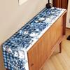 Christmas Table Runner Snowman Tablecloth Christmas Decorations for Home 2026 Navidad Noel Xmas Table Ornaments New Year 2026