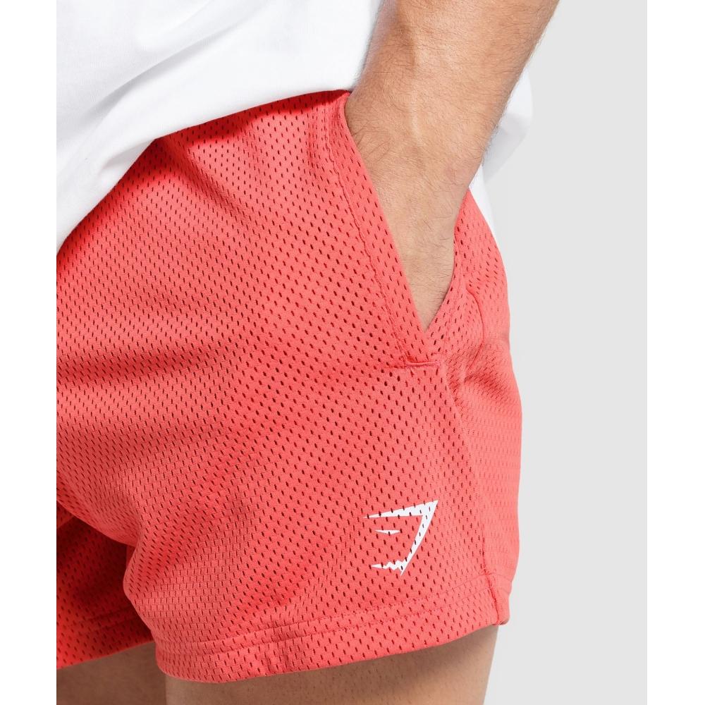 Gymshark Pantaloni scurți Lifting Mesh 5, roz tropical, A1b1j Kb69