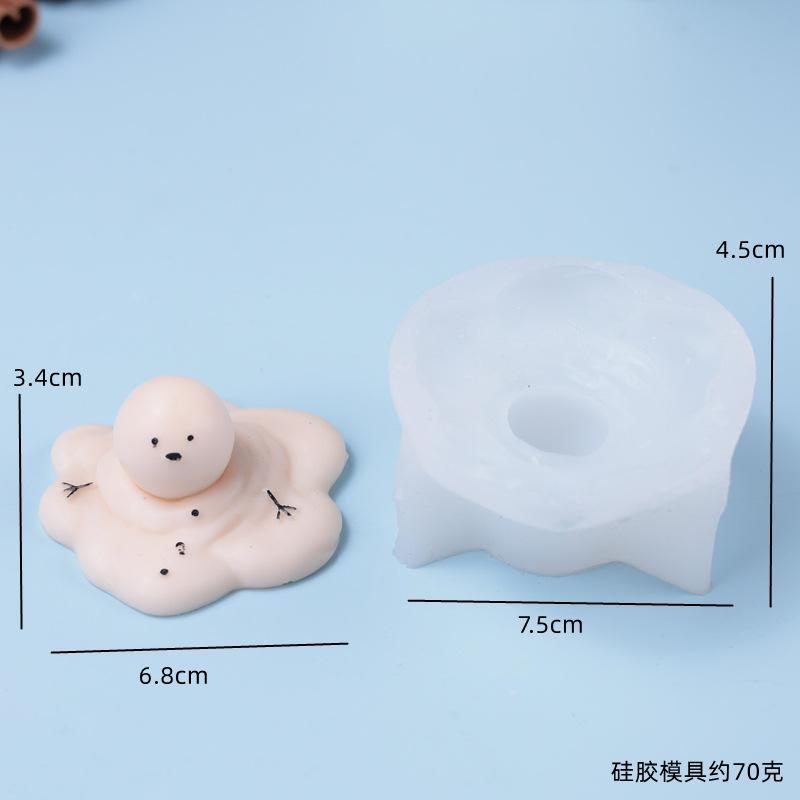 

Christmas Melting Snow Doll Silicone Mould Fondant Chocolate Cake Decoration Baking Mould Aromatherapy Gypsum Candle Mould