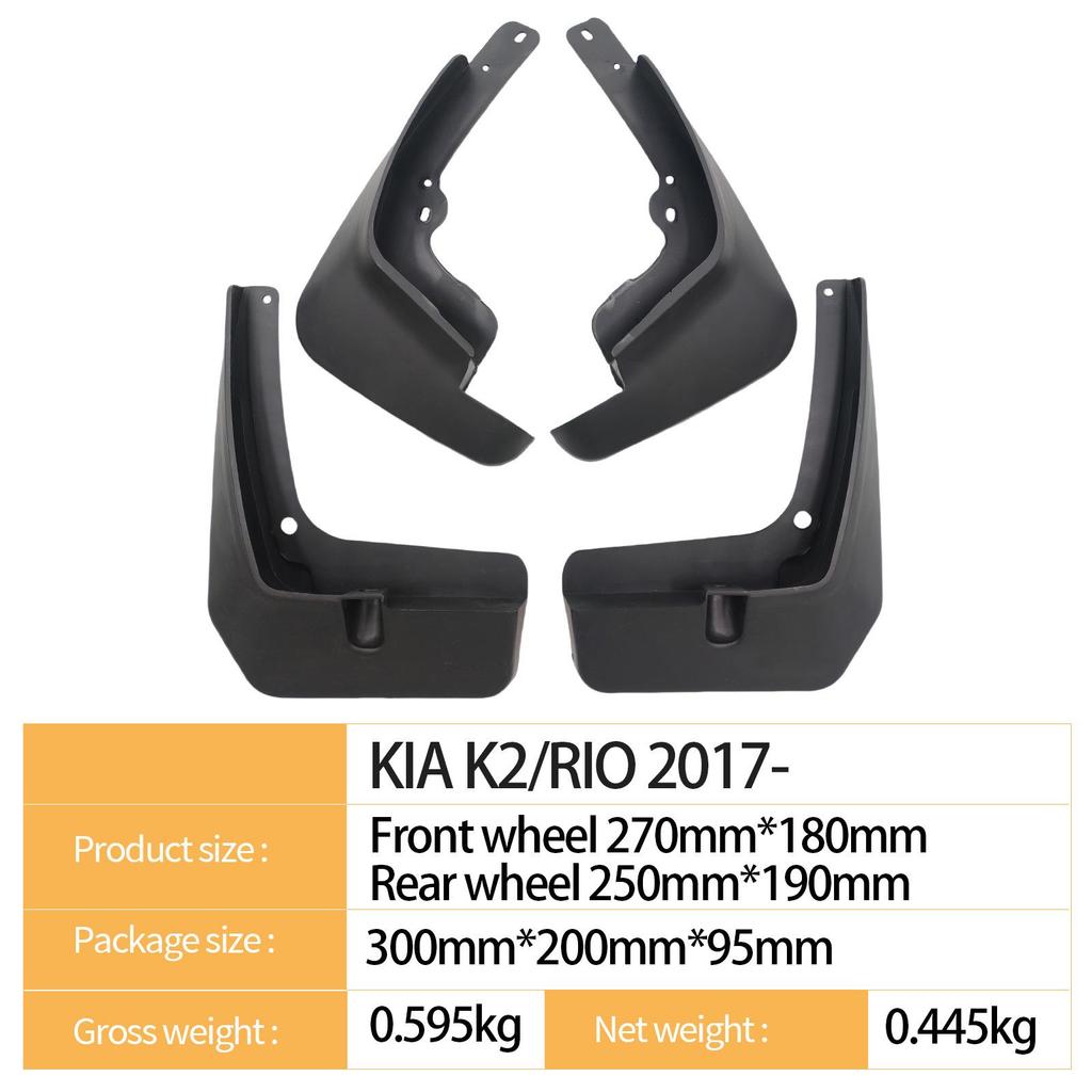 Kia K2/RIO 2017- Błotnik do Samochodów Transgranicznych