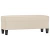 Cream Colored Bench 100 X 35 X 41 Cm Microfiber Fabric