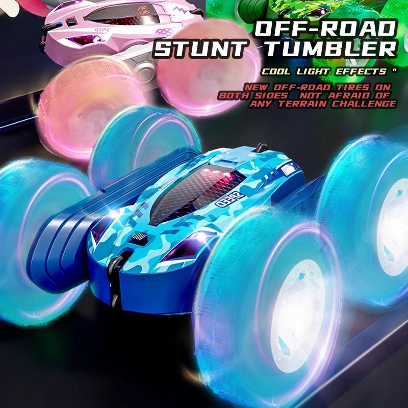 RC Stunt Car Double Sided Flip 2.4G Remote Control Cars 360 Rotation RC Off Road Drift Car Children Gifts Designed For Children Adults Boys