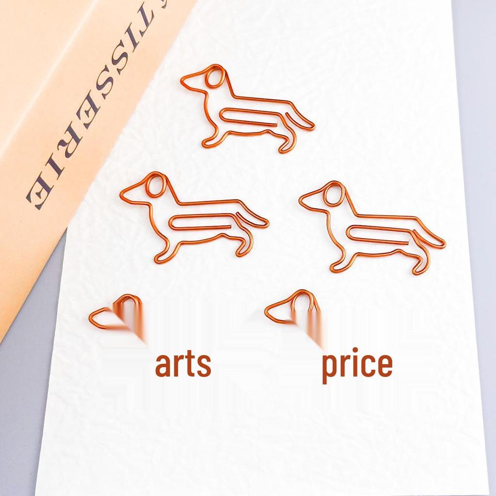 Sausage Dog Cartoon Paperclip & Safety Pin Spinner