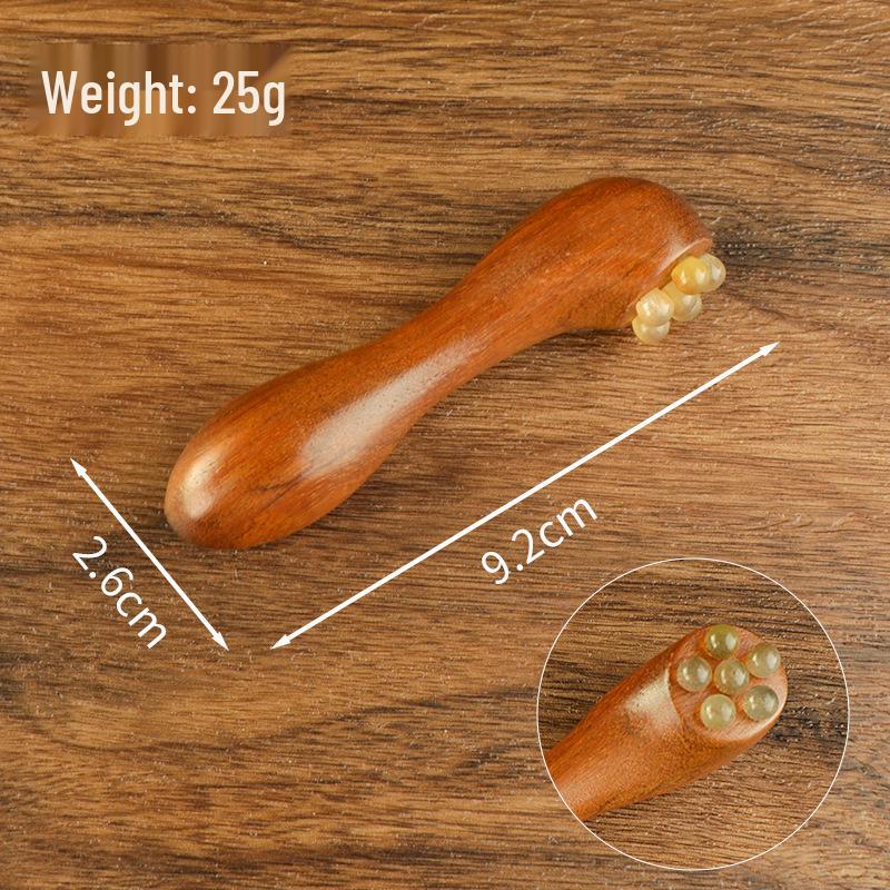 Meridian Gua Sha och Massageborste i Mässing för Kropp & Hårbotten