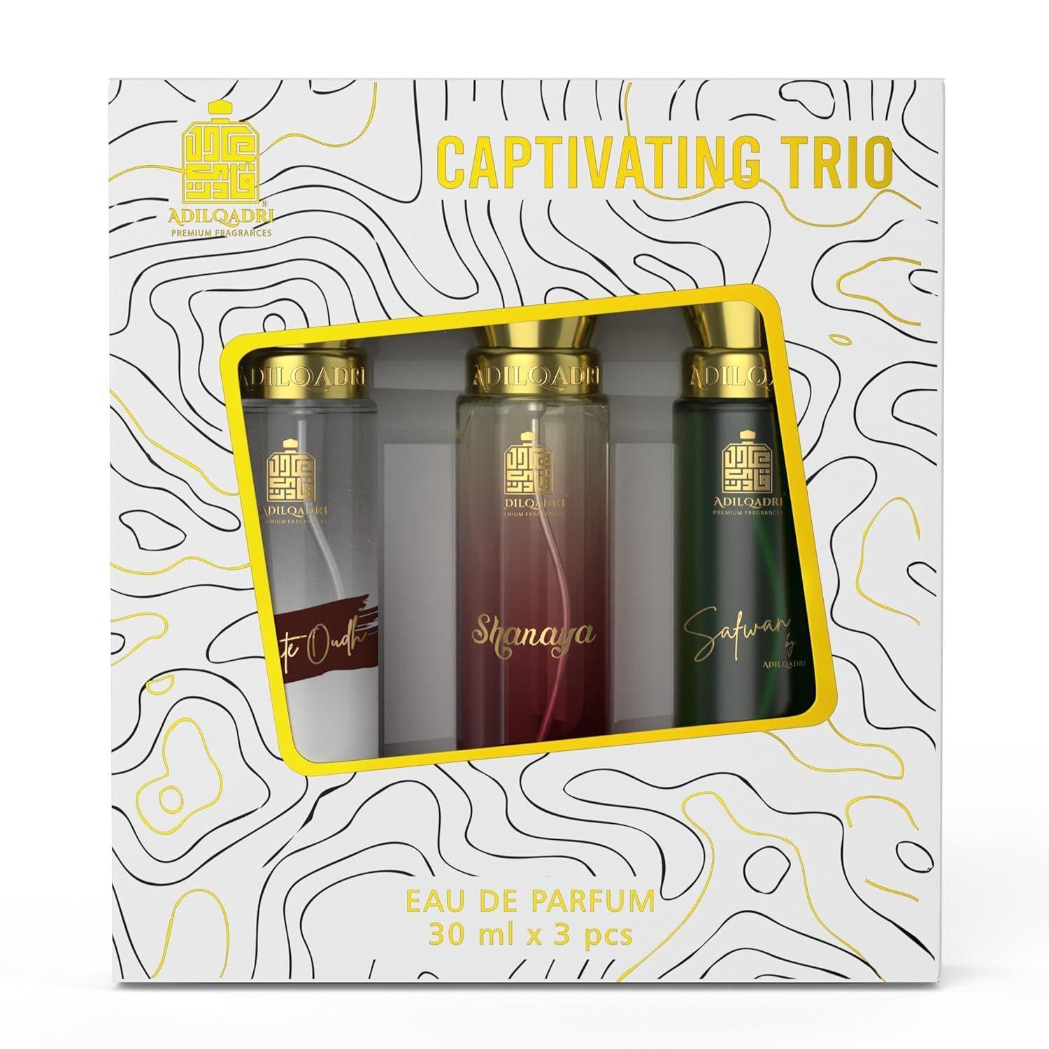 Adilqadri Captivating Trio Luxury Perfume Gift Set For Unisex (3 x