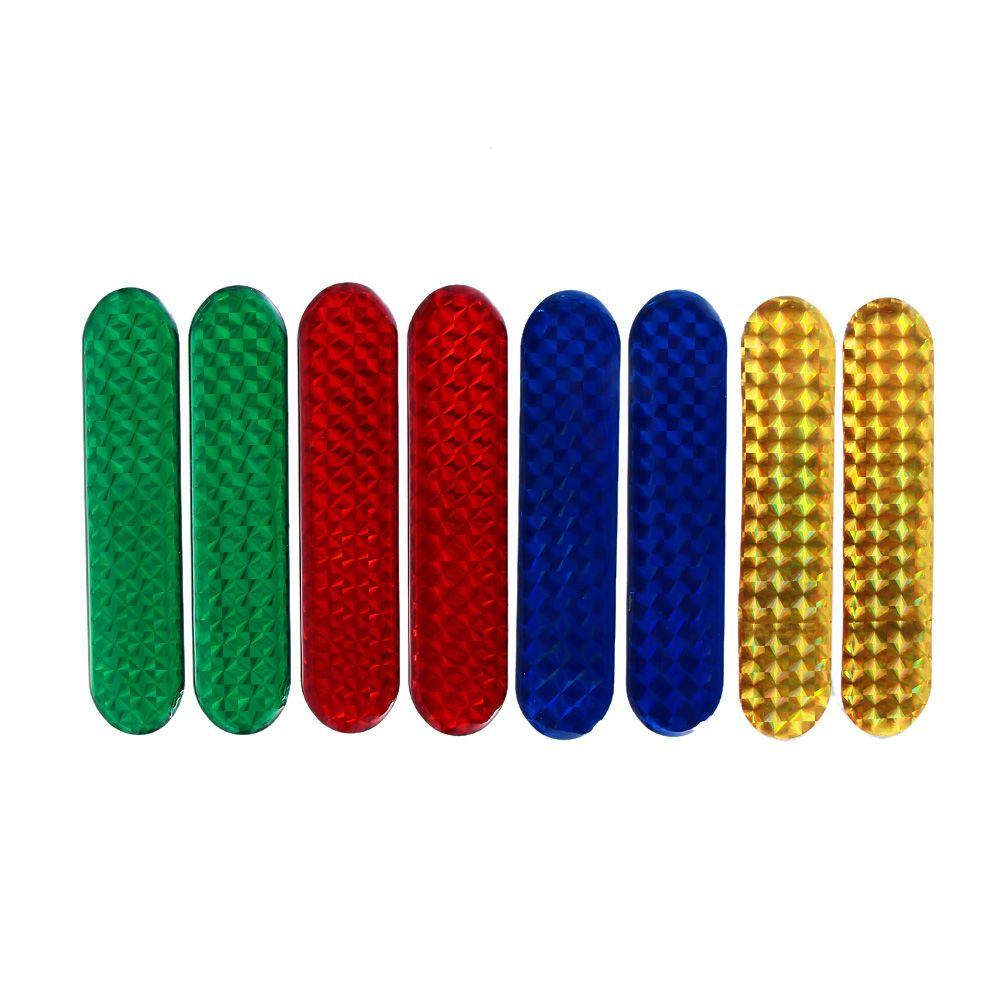 2Pcs Adhesive Dripping Car Door Reflective Strip Rearview Mirror Car Wheel Eyebrow Door Edge Window Safety Self-adhesive Sticker