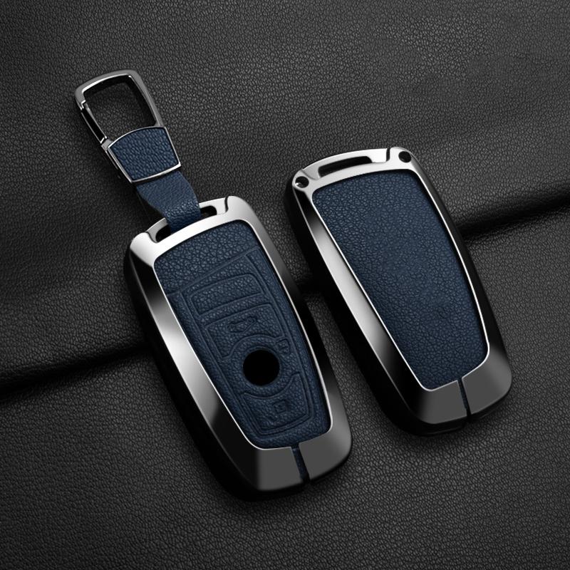 Moulures Intérieures Voiture Alliage de Zinc Couvercle Porte-Clés Pour BMW F30 F20 F10 F18 F22 F01 X3 X4 F06 F02 M3 M5 Protecteur Porte-Clés Auto