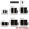 2D FLAT PRINTING 2pcs Curtains (Without Rod) Golden and White Pawprints Saint Patrick is Day Festival Minimalist Curtains