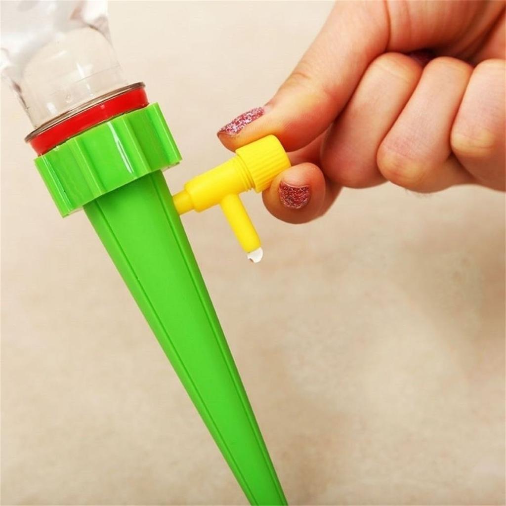 10Pcs Automatic Water Dropper PP Irrigation Waterer with Adjustable Valve for Household Plants
