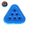 Inflatable PVC Triangle Beer and Cup Holder, Six-Hole Water Coaster for Parties