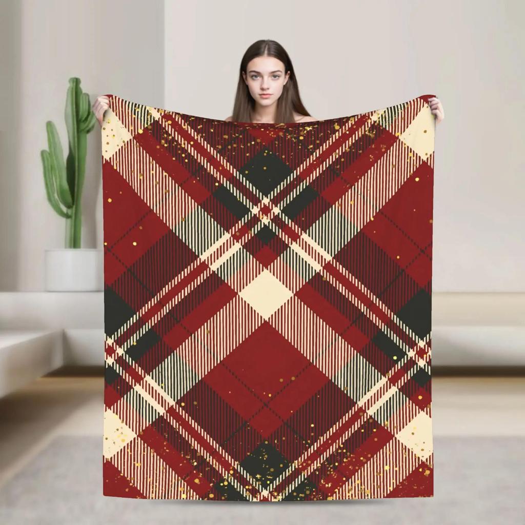 Pink Bow Fuzzy Blanket  Warm Soft Plush Throw for Travel Airplane Outdoor Bed  Cute Flannel Blanket for Gifts