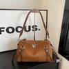 Versatile Single-shoulder Bag with Large Capacity, Retro Commuter Crossbody Bag