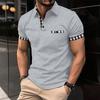 Men's summer checked polo shirt: a versatile, casual top with a pocket