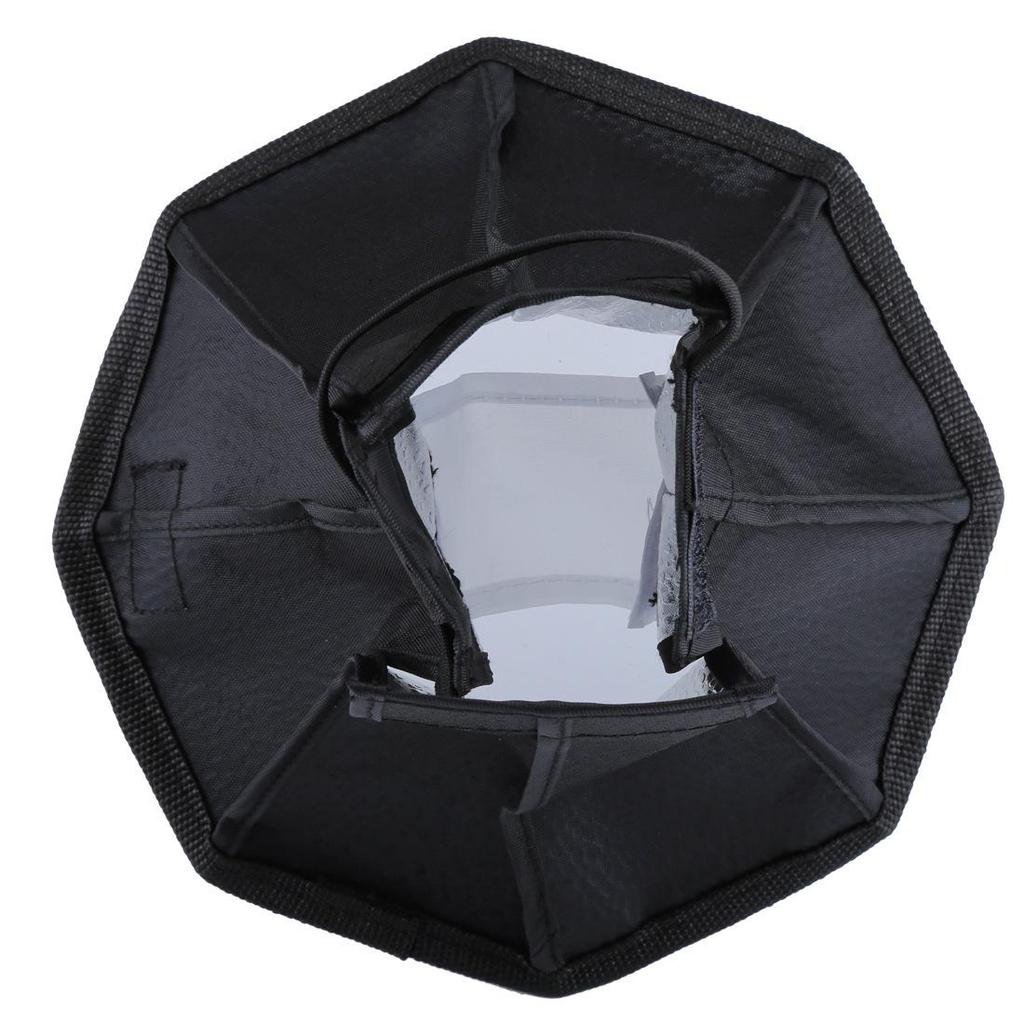 20cm Foldable Octagonal Double Layer Camera Softbox for Off-Camera Flash Photography