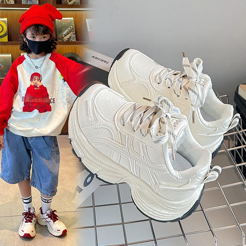 Spring and Autumn New2026Children's Sports Shoes, Lightweight and Comfortable Running Shoes for Boys, Fashionable Trendy Dad Shoes for Girls