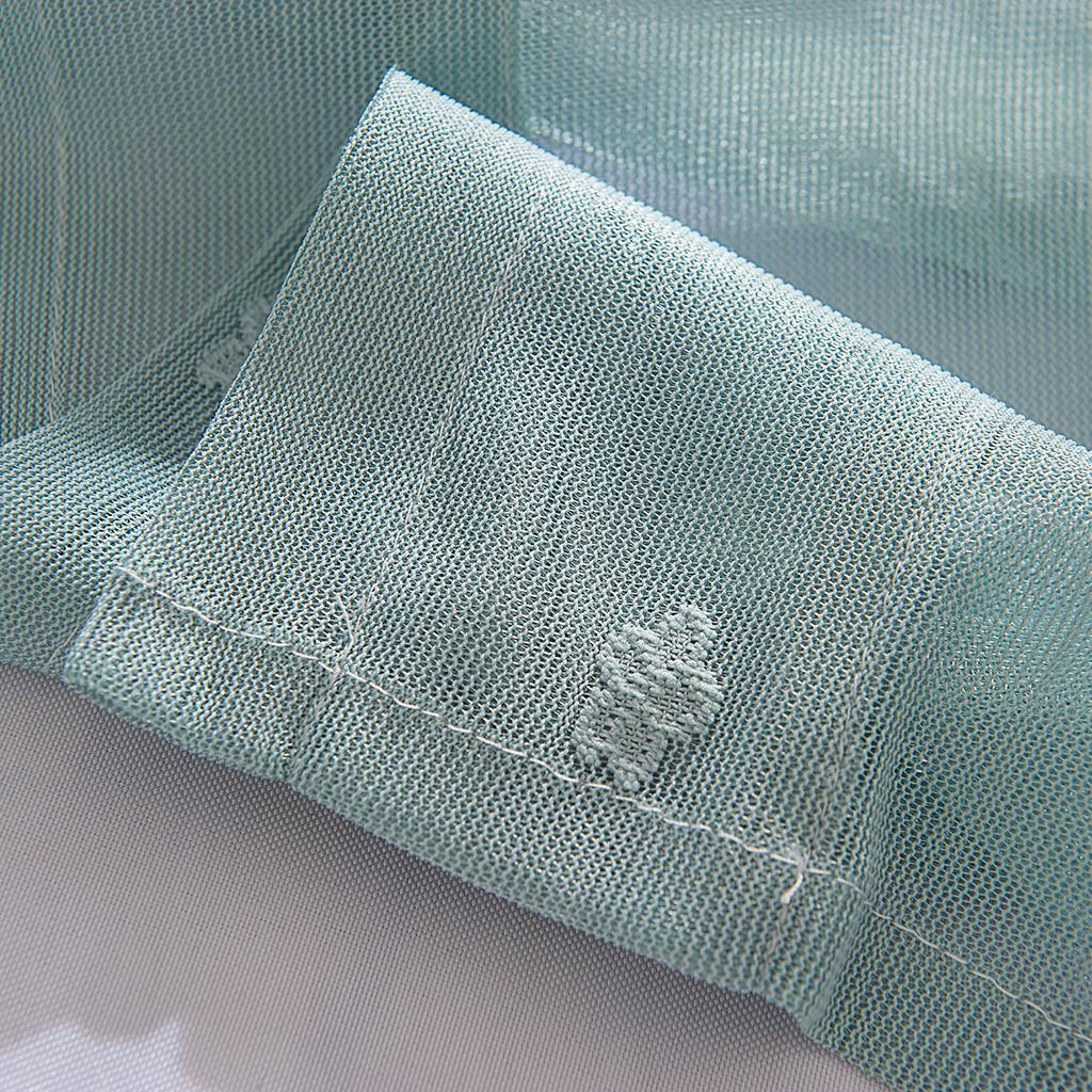 Tier Voile Valance Window Curtains Home Decor