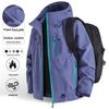 American Retro Mountain Windbreaker: Color Block, Multi-Zipper, Hooded, Waterproof Jacket for Hiking and Mountaineering