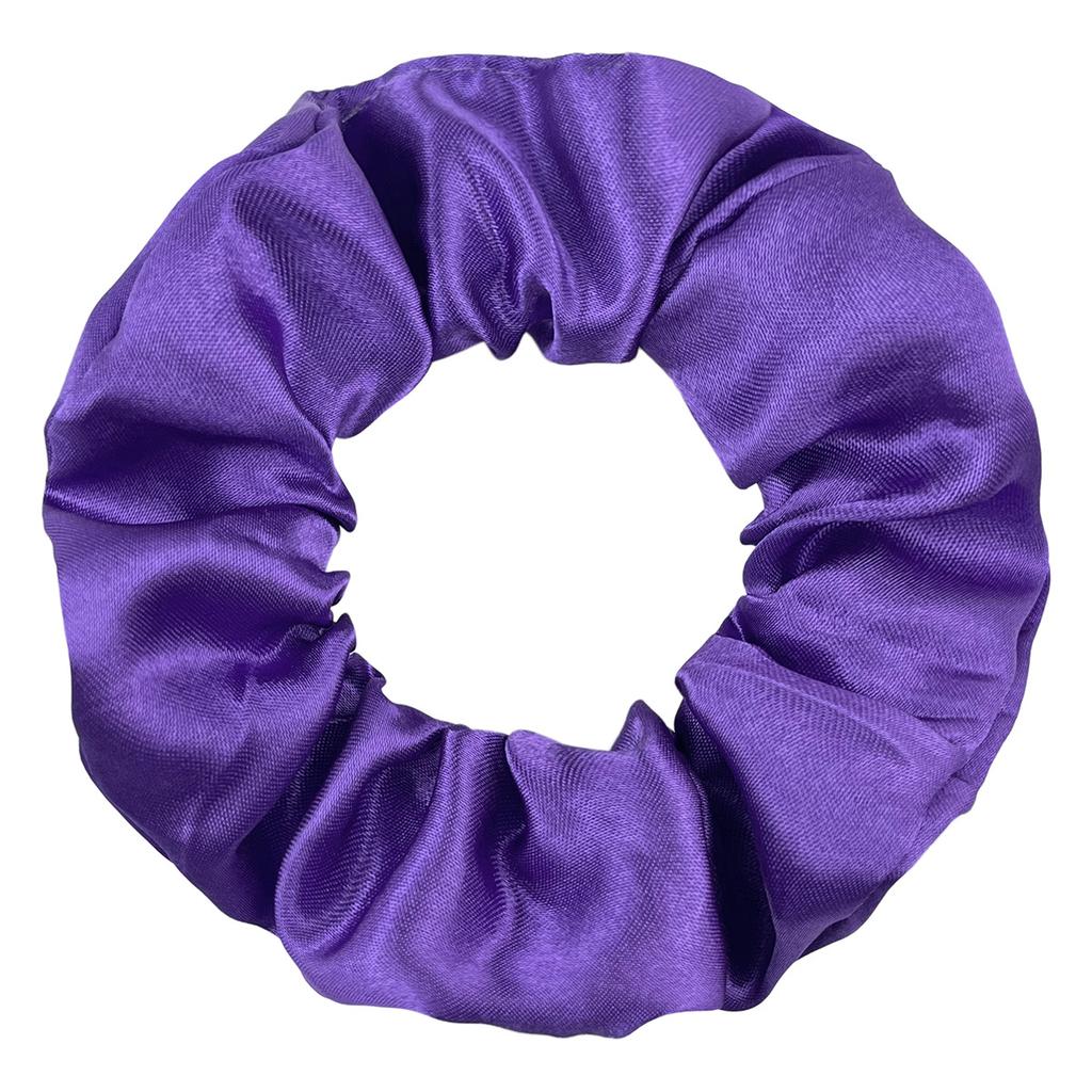 5 Stück Trendige Weinfarbe Satin Scrunchies Damen Niedliche Haarschmuck Mädchen Lila Violett Serie Scrunchies Elastische Haargummis