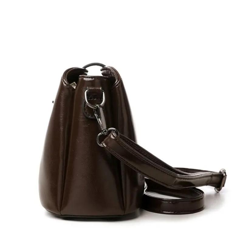 Fashionable Women's Shoulder Bag, High-quality UP Leather Crossbody Bag, Simple Shoulder Bag, Casual Handbag Suitable for Daily Use and Shopping
