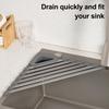 Kitchen Sink Water Filter Rack Stable Triangular Structure Strong Load-bearing Multi-purpose Foldable Sink Storage Rack