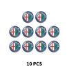 New 3D Car Interior Decorative Stickers Key Badge Steering Wheel Decoration Stickers For Alfa Romeo 308