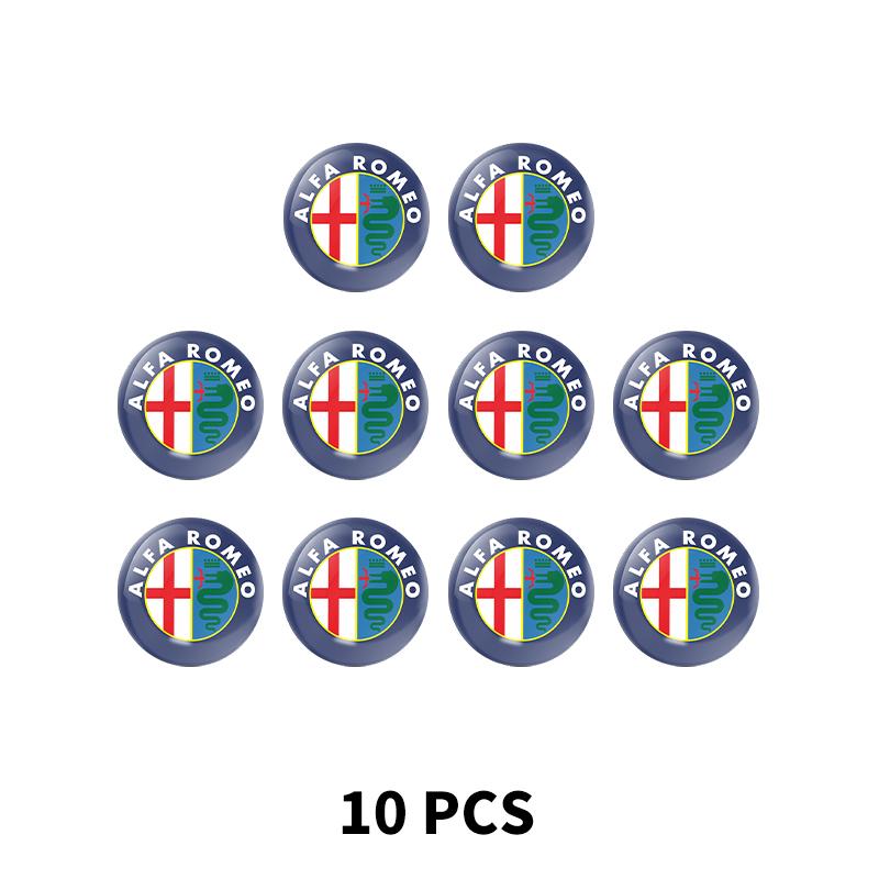 New 3D Car Interior Decorative Stickers Key Badge Steering Wheel Decoration Stickers For Alfa Romeo 308