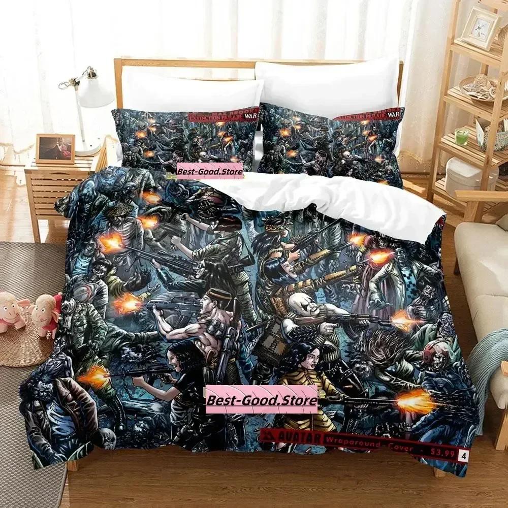 Comics Extinction Parade Bedding Set Cartoon Anime three-piece set Adult Kid Bedroom Duvetcover Sets funda cama infantil
